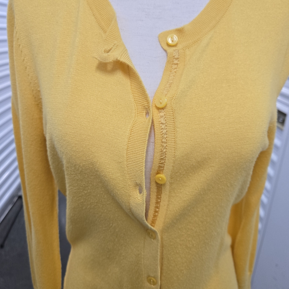 Halogen Mustard Yellow Lightweight Button-Front C… - image 6